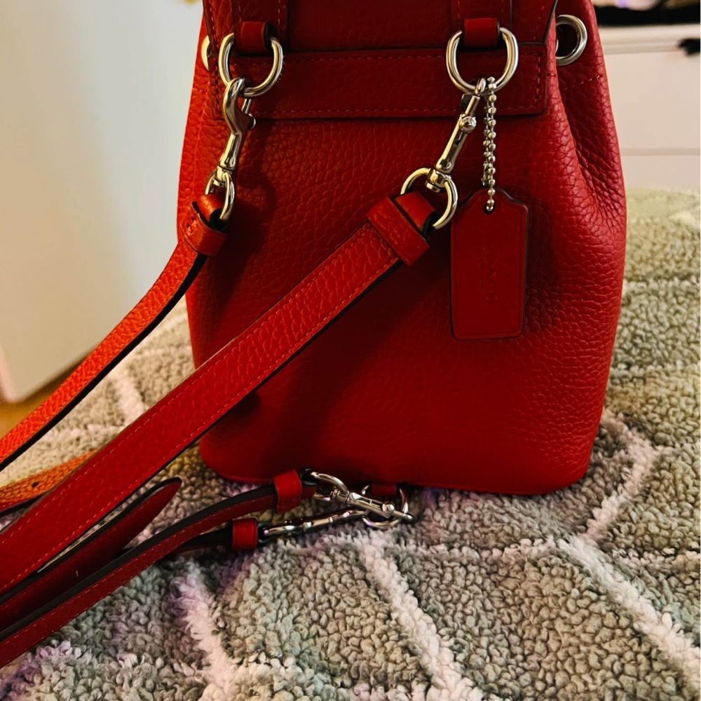 Coach Red Backpack With Structured Design - image 2